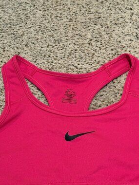 Nike | Dri-Fit Swoosh Sports Bra | Hot Pink | Size: M